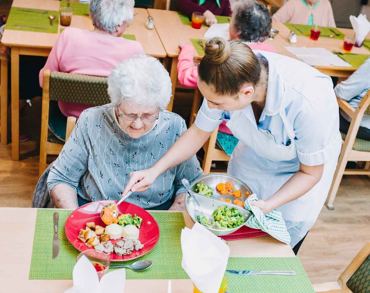 Dining room at Danesbrook House residential care home Cardiff
