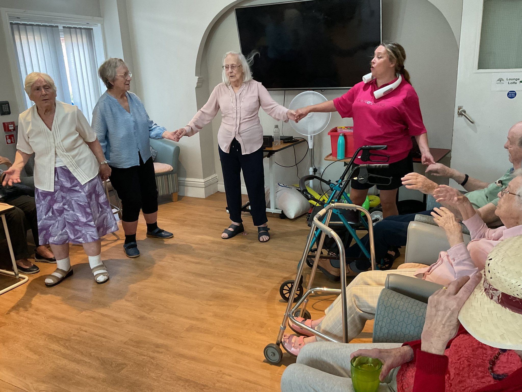 Wellness activities at Danesbrook House care home Cardiff