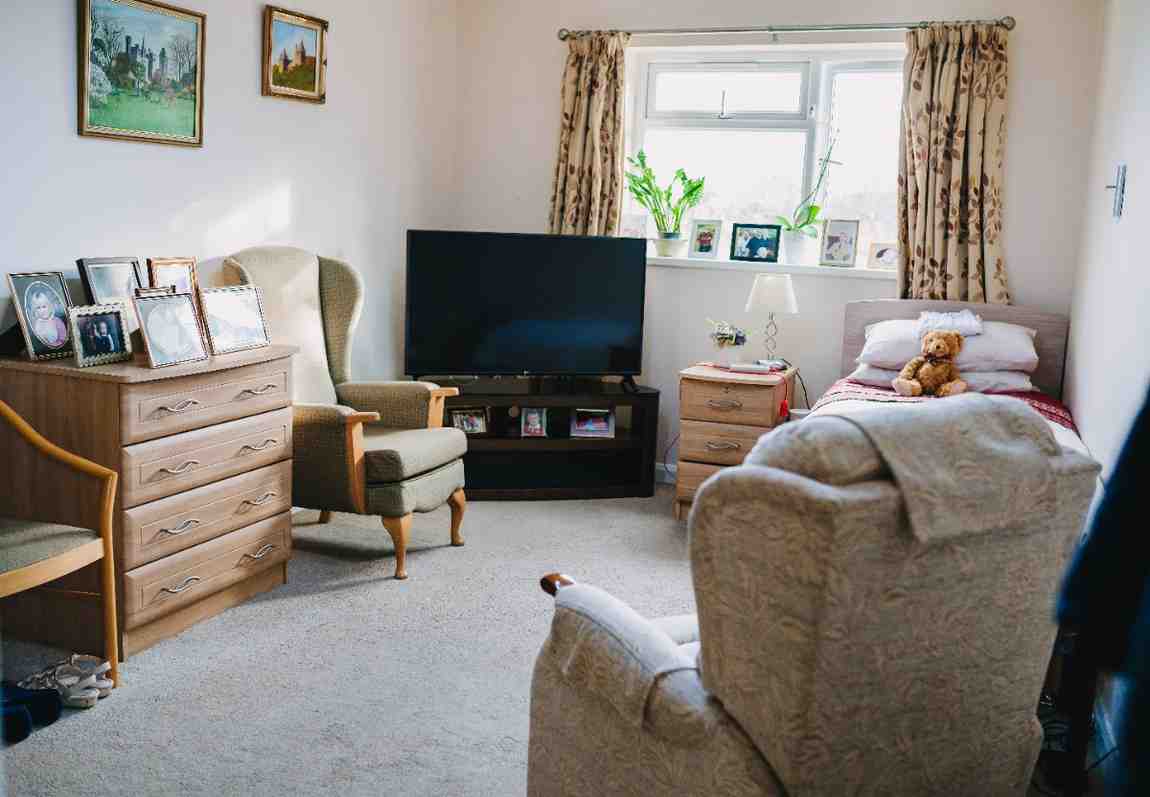 Lounge at Danesbrook House care home Cardiff